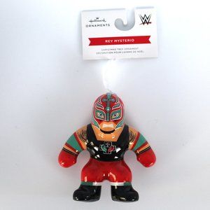 NEW Hallmark 4" WWE Superstar Rey Mysterio Decoupage Christmas Tree Ornament